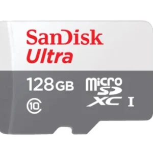 بطاقة ذاكرة سانديسك الترا (sandisk ultra) ميكرو اس دي (microsdxc) سعة 128 جيجابايت بسرعة تصل إلى 140 ميجابايت ثانية