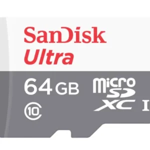 بطاقة ذاكرة سانديسك الترا (sandisk ultra) ميكرو اس دي (microsdxc) سعة 64 جيجابايت بسرعة تصل إلى 100 ميجابايت ثانية